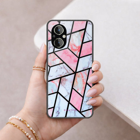 Oppo F21 Pro 5G Cover - O'Nation Shades of Marble Series - HQ Ultra Shine Premium Infinity Glass Soft Silicon Borders Case
