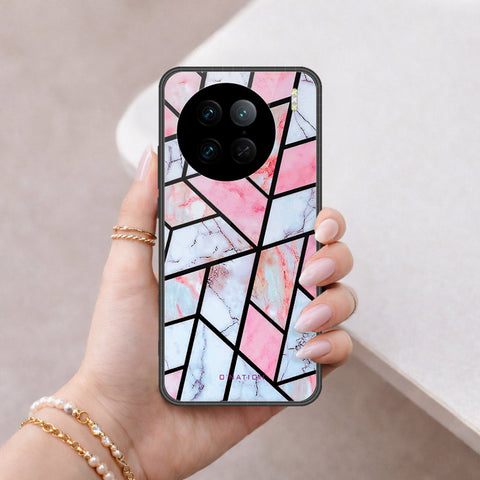 Vivo X90 Pro Cover - O'Nation Shades of Marble Series - HQ Ultra Shine Premium Infinity Glass Soft Silicon Borders Case