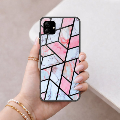 Samsung Galaxy F04 Cover - O'Nation Shades of Marble Series - HQ Ultra Shine Premium Infinity Glass Soft Silicon Borders Case