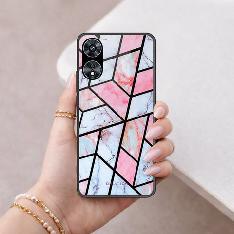 Oppo A78 4G Cover - O'Nation Shades of Marble Series - HQ Ultra Shine Premium Infinity Glass Soft Silicon Borders Case