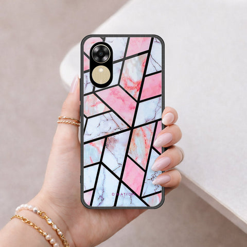 Oppo A17k Cover - O'Nation Shades of Marble Series - HQ Ultra Shine Premium Infinity Glass Soft Silicon Borders Case