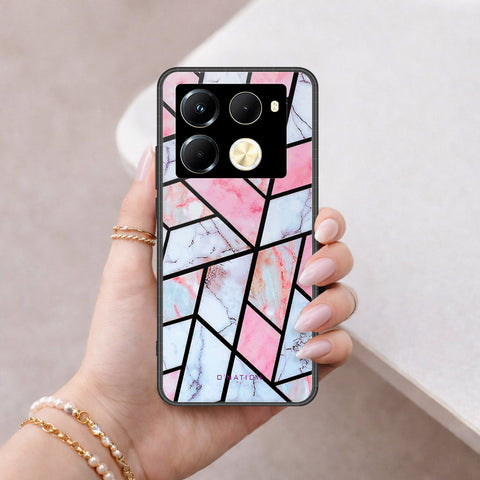 Infinix Note 40 Pro Cover - O'Nation Shades of Marble Series - HQ Ultra Shine Premium Infinity Glass Soft Silicon Borders Case