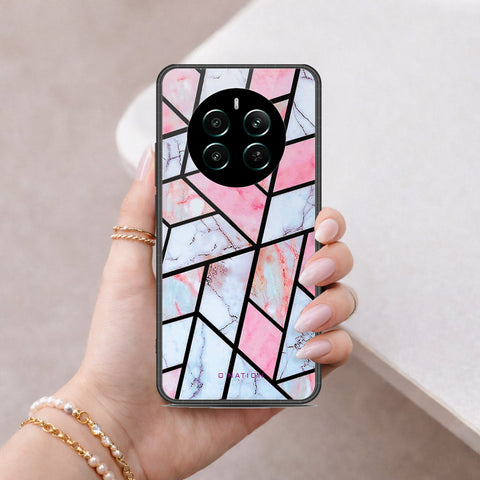 Realme 12 Plus Cover - O'Nation Shades of Marble Series - HQ Ultra Shine Premium Infinity Glass Soft Silicon Borders Case