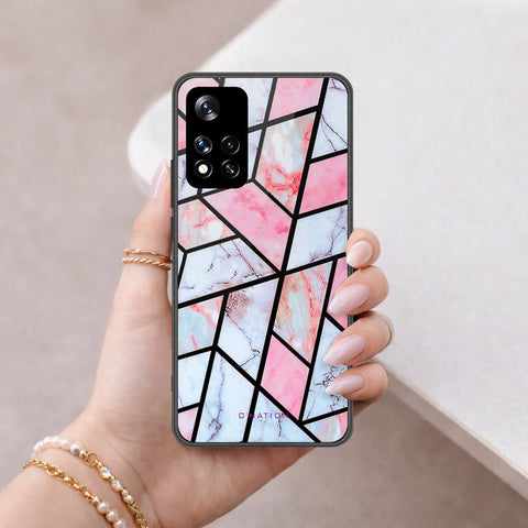 Xiaomi 11i HyperCharge Cover - O'Nation Shades of Marble Series - HQ Ultra Shine Premium Infinity Glass Soft Silicon Borders Case