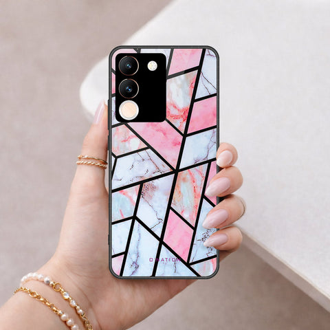 Vivo Y200 5G Cover - O'Nation Shades of Marble Series - HQ Ultra Shine Premium Infinity Glass Soft Silicon Borders Case