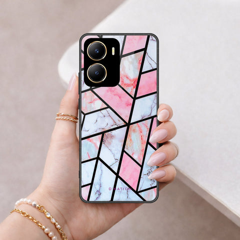 Vivo Y16 Cover - O'Nation Shades of Marble Series - HQ Ultra Shine Premium Infinity Glass Soft Silicon Borders Case