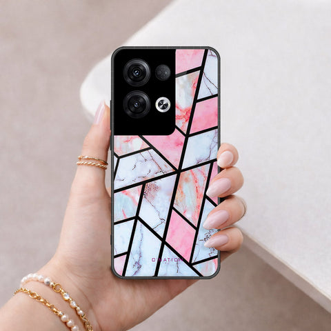 Oppo Reno 8 Pro Plus Cover - O'Nation Shades of Marble Series - HQ Ultra Shine Premium Infinity Glass Soft Silicon Borders Case