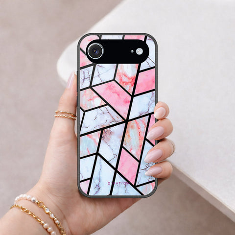 iPhone 18 Air - O'Nation Shades of Marble Series - HQ Ultra Shine Premium Infinity Glass Soft Silicon Borders Case
