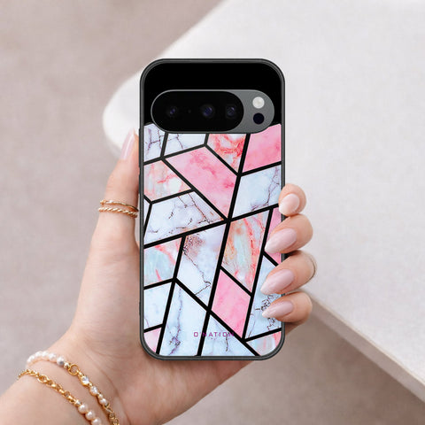 Google Pixel 9 Cover - O'Nation Shades of Marble Series - HQ Ultra Shine Premium Infinity Glass Soft Silicon Borders Case