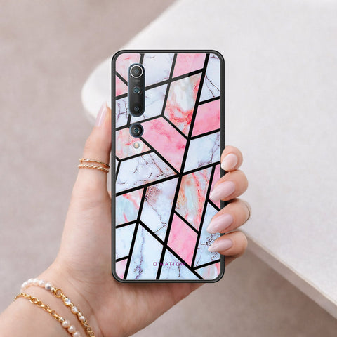 Xiaomi Mi 10 Cover - O'Nation Shades of Marble Series - HQ Ultra Shine Premium Infinity Glass Soft Silicon Borders Case