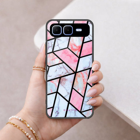 Infinix Smart 10 Plus Cover - O'Nation Shades of Marble Series - HQ Ultra Shine Premium Infinity Glass Soft Silicon Borders Case