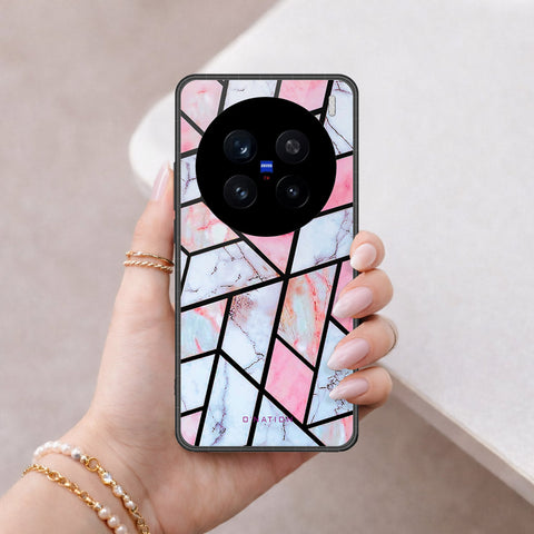Vivo V7 Plus Cover - O'Nation Shades of Marble Series - HQ Ultra Shine Premium Infinity Glass Soft Silicon Borders Case