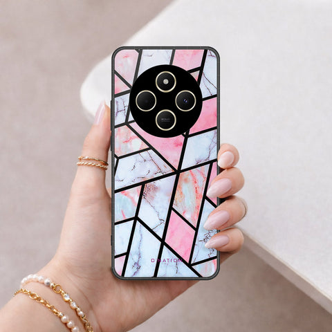 Xiaomi Redmi A3 Pro Cover - O'Nation Shades of Marble Series - HQ Ultra Shine Premium Infinity Glass Soft Silicon Borders Case