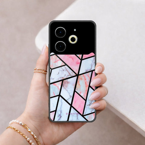 Tecno Pova 6 Cover - O'Nation Shades of Marble Series - HQ Ultra Shine Premium Infinity Glass Soft Silicon Borders Case