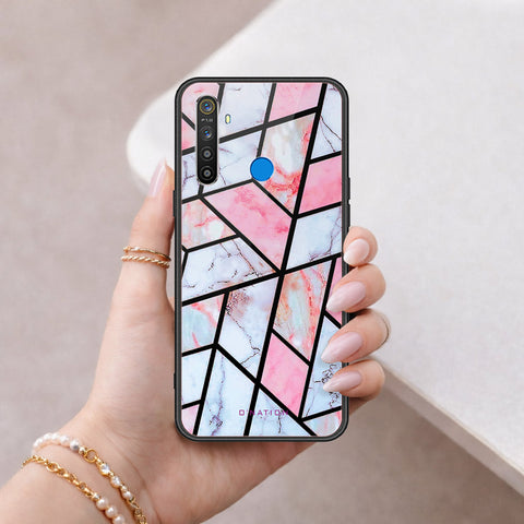 Realme 5 Cover - O'Nation Shades of Marble Series - HQ Ultra Shine Premium Infinity Glass Soft Silicon Borders Case