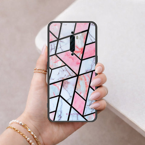 Oppo Reno 2F Cover - O'Nation Shades of Marble Series - HQ Ultra Shine Premium Infinity Glass Soft Silicon Borders Case