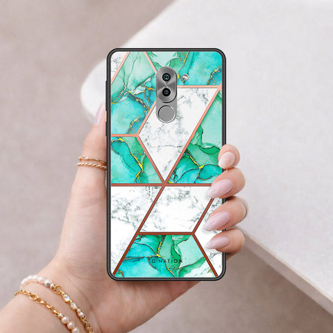 Huawei Honor 6X Cover - O'Nation Shades of Marble Series - HQ Ultra Shine Premium Infinity Glass Soft Silicon Borders Case