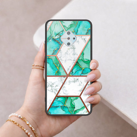 Vivo S1 Pro Cover - O'Nation Shades of Marble Series - HQ Ultra Shine Premium Infinity Glass Soft Silicon Borders Case