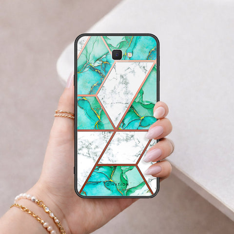 Samsung Galaxy J7 Prime Cover - O'Nation Shades of Marble Series - HQ Ultra Shine Premium Infinity Glass Soft Silicon Borders Case
