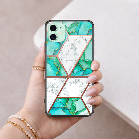 iPhone 11 - O'Nation Shades of Marble Series - HQ Ultra Shine Premium Infinity Glass Soft Silicon Borders Case