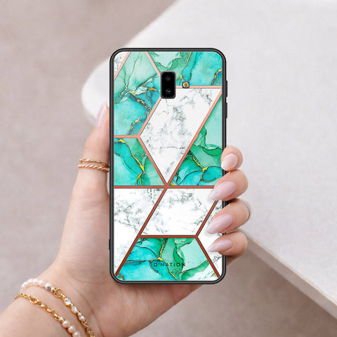 Samsung Galaxy J6 Plus 2018 Cover - O'Nation Shades of Marble Series - HQ Ultra Shine Premium Infinity Glass Soft Silicon Borders Case