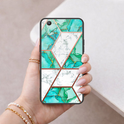Oppo A39 Cover - O'Nation Shades of Marble Series - HQ Ultra Shine Premium Infinity Glass Soft Silicon Borders Case