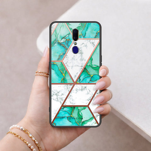 Oppo F11 Cover - O'Nation Shades of Marble Series - HQ Ultra Shine Premium Infinity Glass Soft Silicon Borders Case
