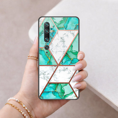 Xiaomi Mi CC9 Pro Cover - O'Nation Shades of Marble Series - HQ Ultra Shine Premium Infinity Glass Soft Silicon Borders Case