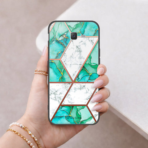 Samsung Galaxy J7 2015 Cover - O'Nation Shades of Marble Series - HQ Ultra Shine Premium Infinity Glass Soft Silicon Borders Case