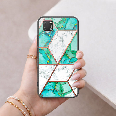 Honor 9S Cover - O'Nation Shades of Marble Series - HQ Ultra Shine Premium Infinity Glass Soft Silicon Borders Case