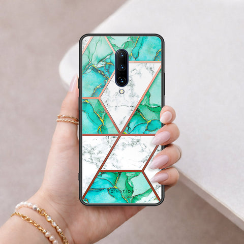 OnePlus 7 Pro Cover - O'Nation Shades of Marble Series - HQ Ultra Shine Premium Infinity Glass Soft Silicon Borders Case
