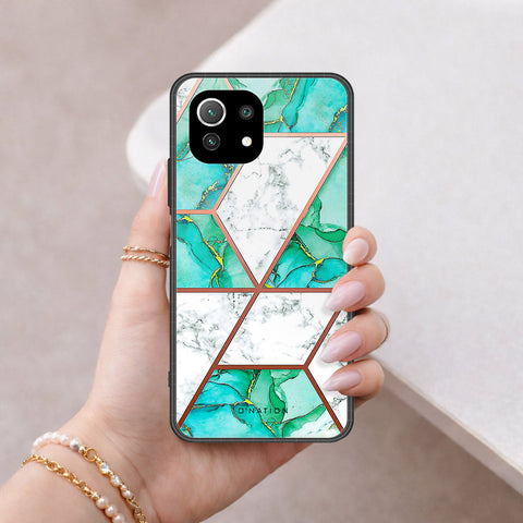 Xiaomi Mi 11 Lite 5G Cover - O'Nation Shades of Marble Series - HQ Ultra Shine Premium Infinity Glass Soft Silicon Borders Case