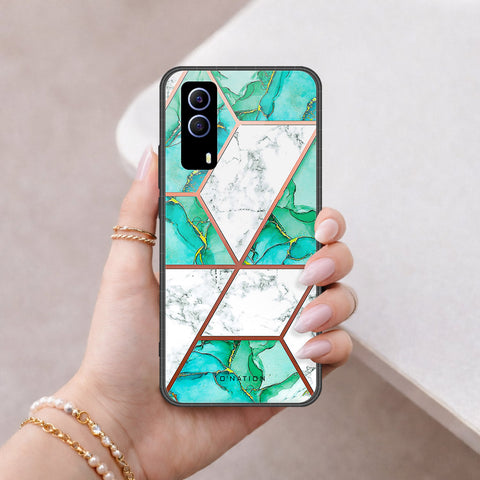 Vivo Y53s Cover - O'Nation Shades of Marble Series - HQ Ultra Shine Premium Infinity Glass Soft Silicon Borders Case