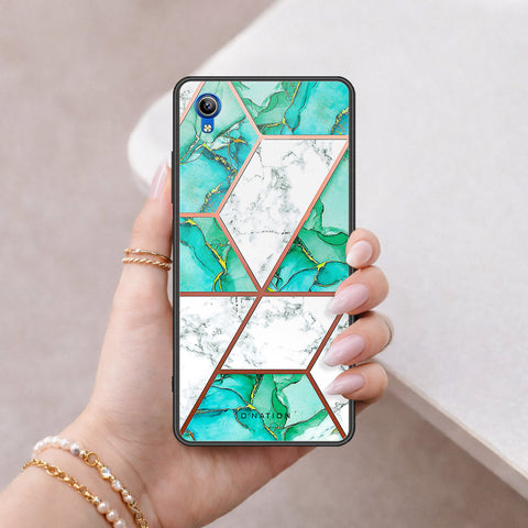 Vivo Y1s Cover - O'Nation Shades of Marble Series - HQ Ultra Shine Premium Infinity Glass Soft Silicon Borders Case