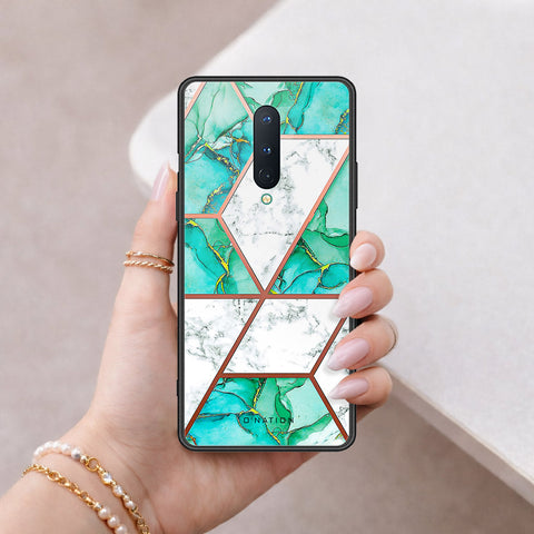OnePlus 8 Cover - O'Nation Shades of Marble Series - HQ Ultra Shine Premium Infinity Glass Soft Silicon Borders Case