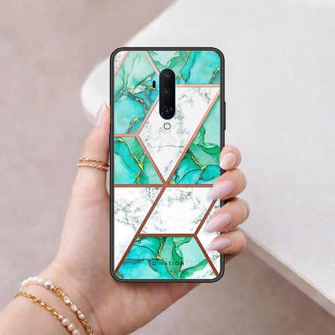 OnePlus 7T Pro Cover - O'Nation Shades of Marble Series - HQ Ultra Shine Premium Infinity Glass Soft Silicon Borders Case