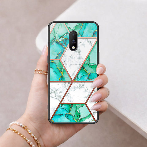 OnePlus 6T Cover - O'Nation Shades of Marble Series - HQ Ultra Shine Premium Infinity Glass Soft Silicon Borders Case