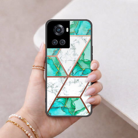 OnePlus 10R Cover - O'Nation Shades of Marble Series - HQ Ultra Shine Premium Infinity Glass Soft Silicon Borders Case