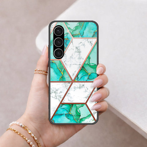 Samsung Galaxy S23 Plus 5G Cover - O'Nation Shades of Marble Series - HQ Ultra Shine Premium Infinity Glass Soft Silicon Borders Case
