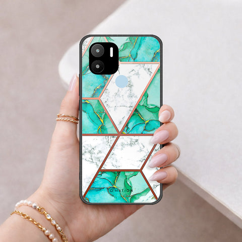Xiaomi Poco C50 Cover - O'Nation Shades of Marble Series - HQ Ultra Shine Premium Infinity Glass Soft Silicon Borders Case