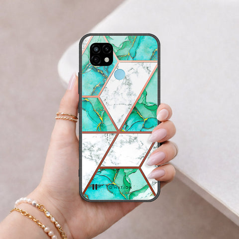 Realme C21 Cover - O'Nation Shades of Marble Series - HQ Ultra Shine Premium Infinity Glass Soft Silicon Borders Case