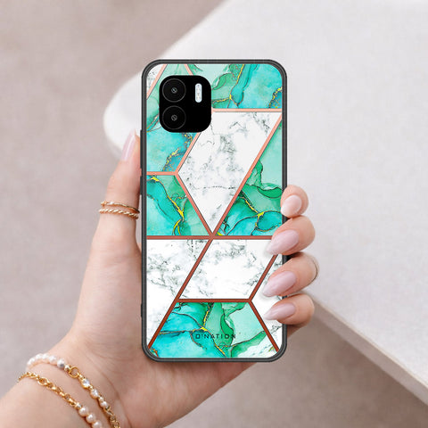 Xiaomi Redmi A2 Cover - O'Nation Shades of Marble Series - HQ Ultra Shine Premium Infinity Glass Soft Silicon Borders Case