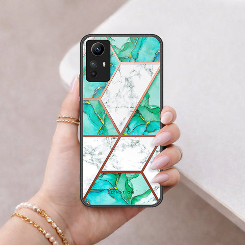 Xiaomi Redmi Note 12S Cover - O'Nation Shades of Marble Series - HQ Ultra Shine Premium Infinity Glass Soft Silicon Borders Case