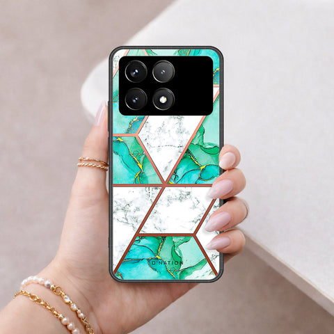 Xiaomi Poco F6 Pro Cover - O'Nation Shades of Marble Series - HQ Ultra Shine Premium Infinity Glass Soft Silicon Borders Case