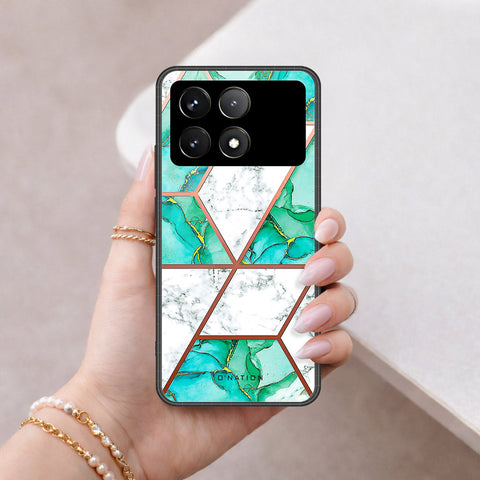 Xiaomi Poco X6 Pro Cover - O'Nation Shades of Marble Series - HQ Ultra Shine Premium Infinity Glass Soft Silicon Borders Case