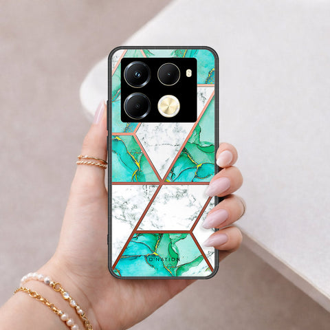 Infinix Note 40 Pro Cover - O'Nation Shades of Marble Series - HQ Ultra Shine Premium Infinity Glass Soft Silicon Borders Case