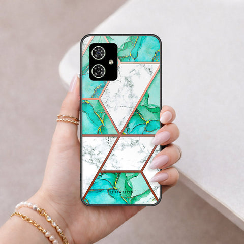 Motorola Moto G64 Cover - O'Nation Shades of Marble Series - HQ Ultra Shine Premium Infinity Glass Soft Silicon Borders Case
