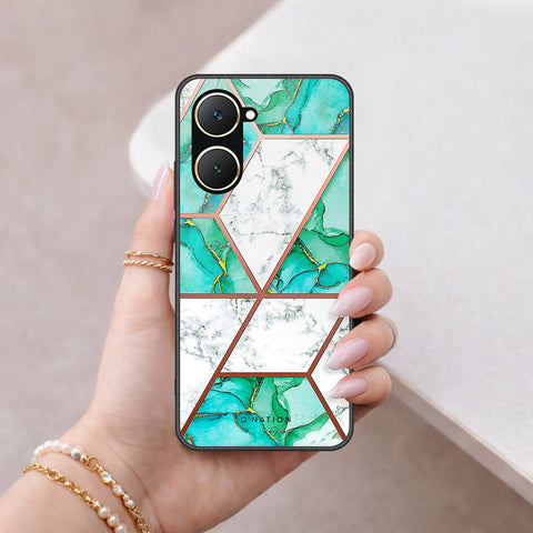 Vivo Y03 Cover - O'Nation Shades of Marble Series - HQ Ultra Shine Premium Infinity Glass Soft Silicon Borders Case