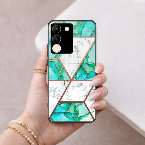 Vivo Y200 5G Cover - O'Nation Shades of Marble Series - HQ Ultra Shine Premium Infinity Glass Soft Silicon Borders Case