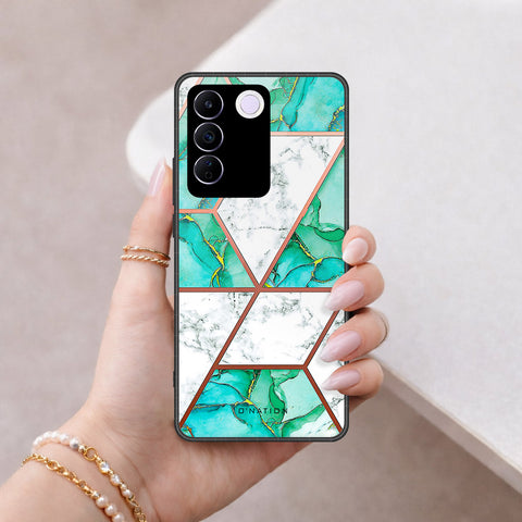 Vivo S16e Cover - O'Nation Shades of Marble Series - HQ Ultra Shine Premium Infinity Glass Soft Silicon Borders Case